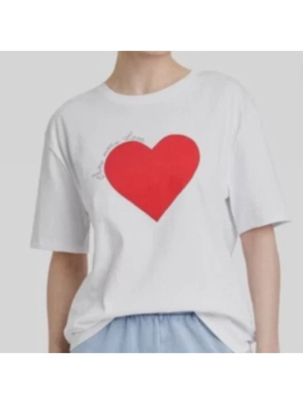 Universal Thread Graphic Tshirt Show More Love Womens Large White New Casual